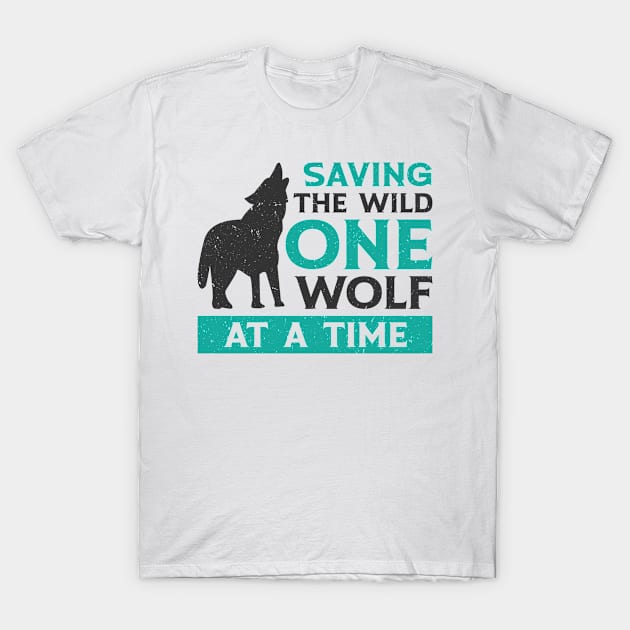 World Wildlife Day Wolf Art Wildlife Conservation Wolf T-Shirt by Tom´s TeeStore